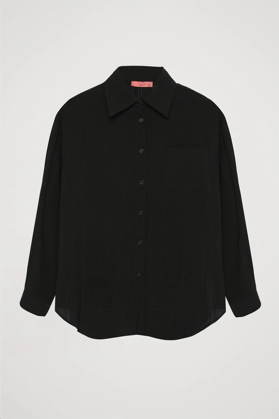 DOKULU CEPLİ OVERSİZE GÖMLEK