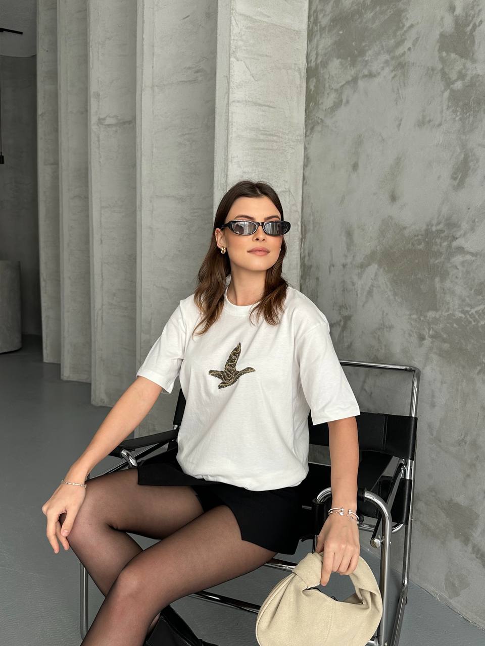 BEYMEN CLUP KUŞ TAŞLI T-SHIRT