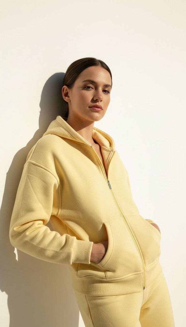 PTRN FERMUARLI SWEATSHİRT