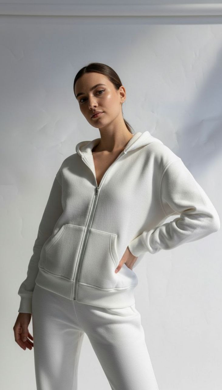 PTRN FERMUARLI SWEATSHİRT