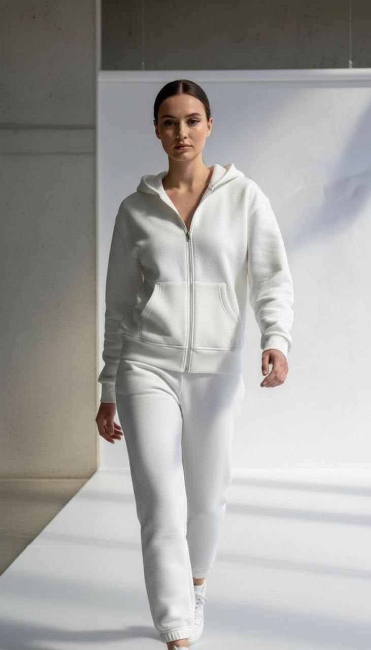 PTRN FERMUARLI SWEATSHİRT