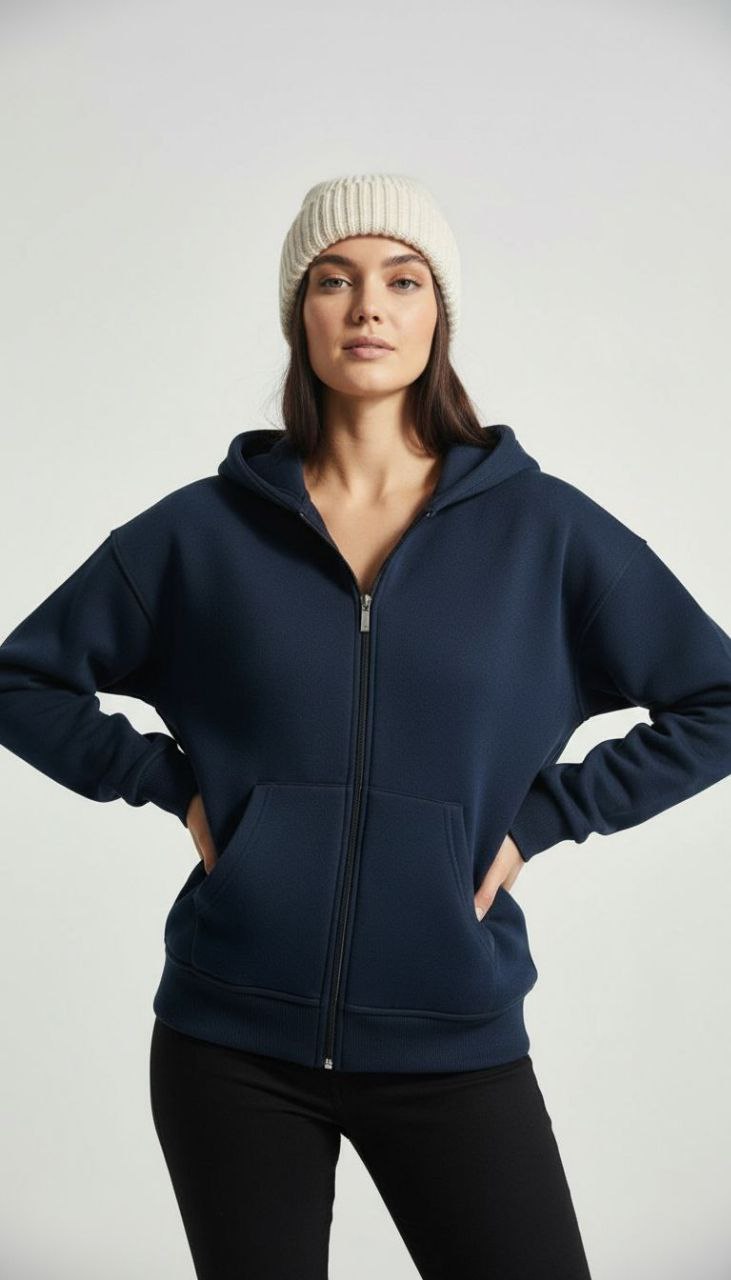 PTRN FERMUARLI SWEATSHİRT