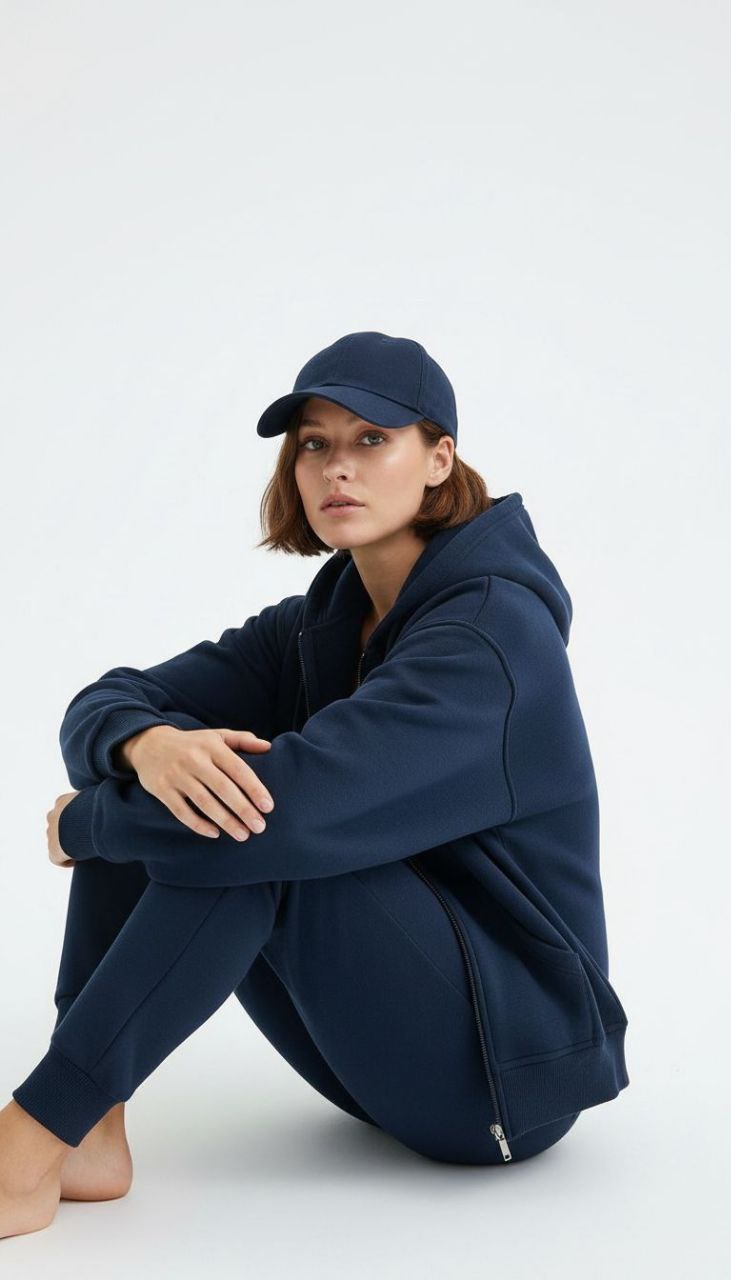 PTRN FERMUARLI SWEATSHİRT