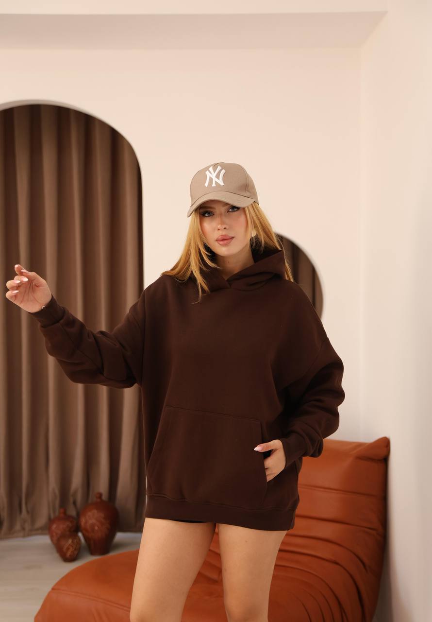 3 İPLİK ŞARDONLU KAPÜŞONLU SWEATSHİRT