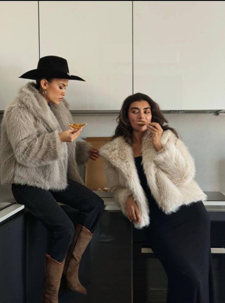 YAKA DETAYLI (ZARA) İTHAL KUMAŞ KÜRK