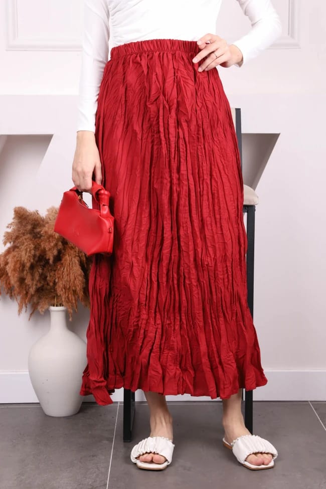 BEL LASTİKLİ KRAŞ ETEK