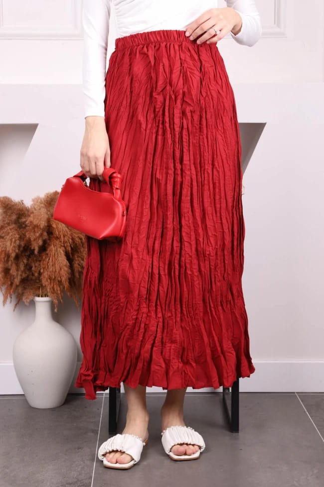 BEL LASTİKLİ KRAŞ ETEK