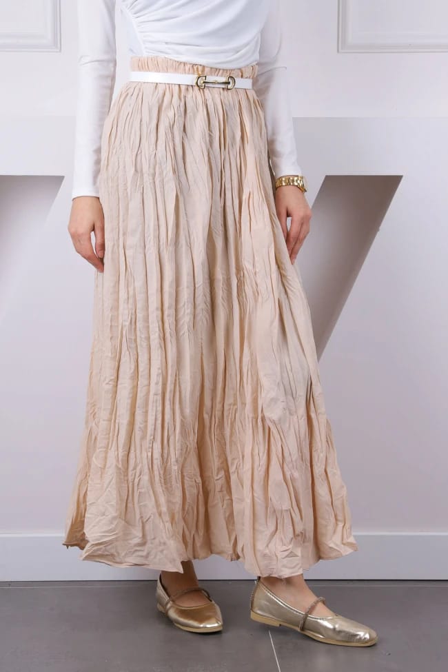 BEL LASTİKLİ KRAŞ ETEK