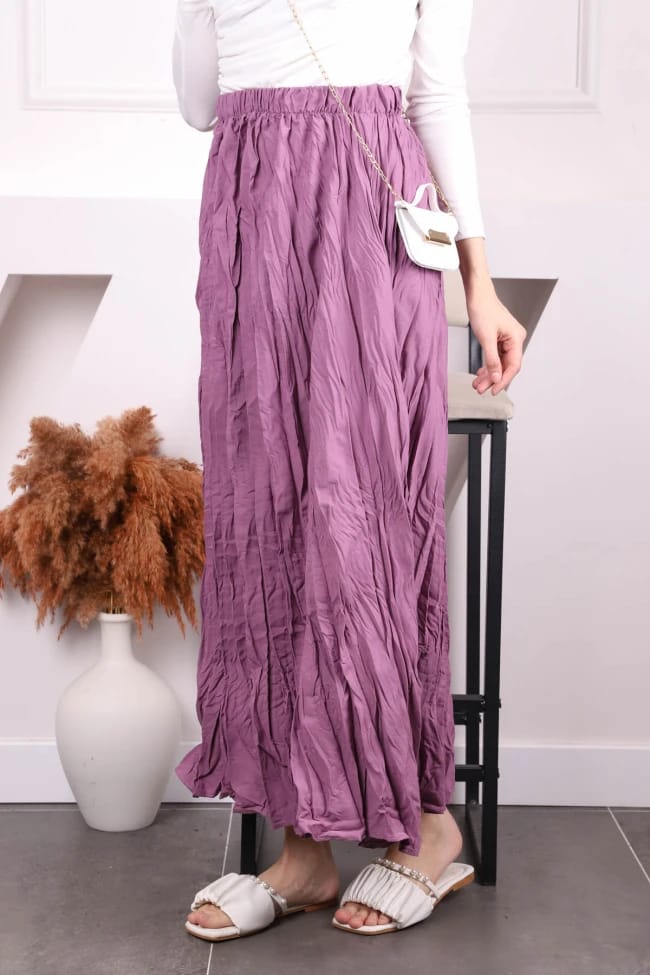 BEL LASTİKLİ KRAŞ ETEK