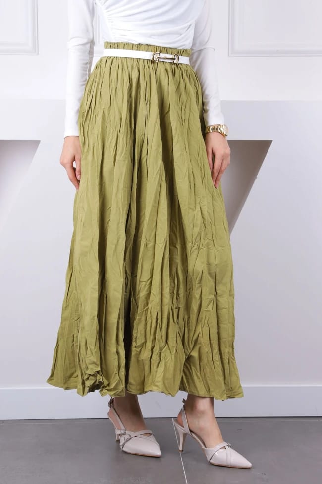 BEL LASTİKLİ KRAŞ ETEK