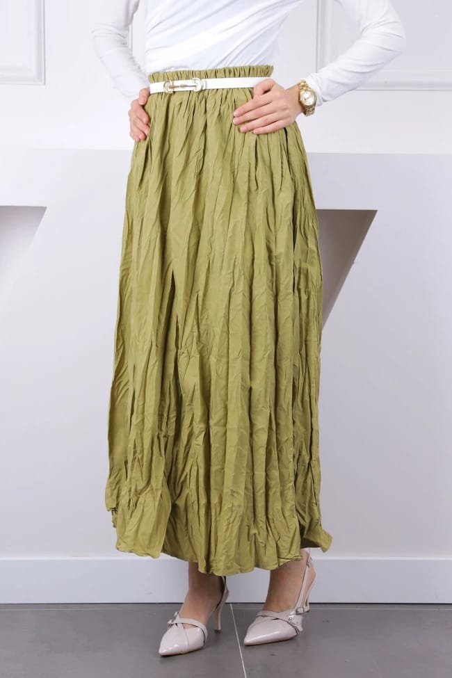 BEL LASTİKLİ KRAŞ ETEK