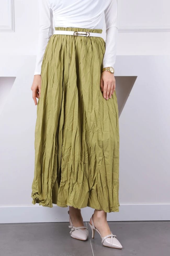 BEL LASTİKLİ KRAŞ ETEK