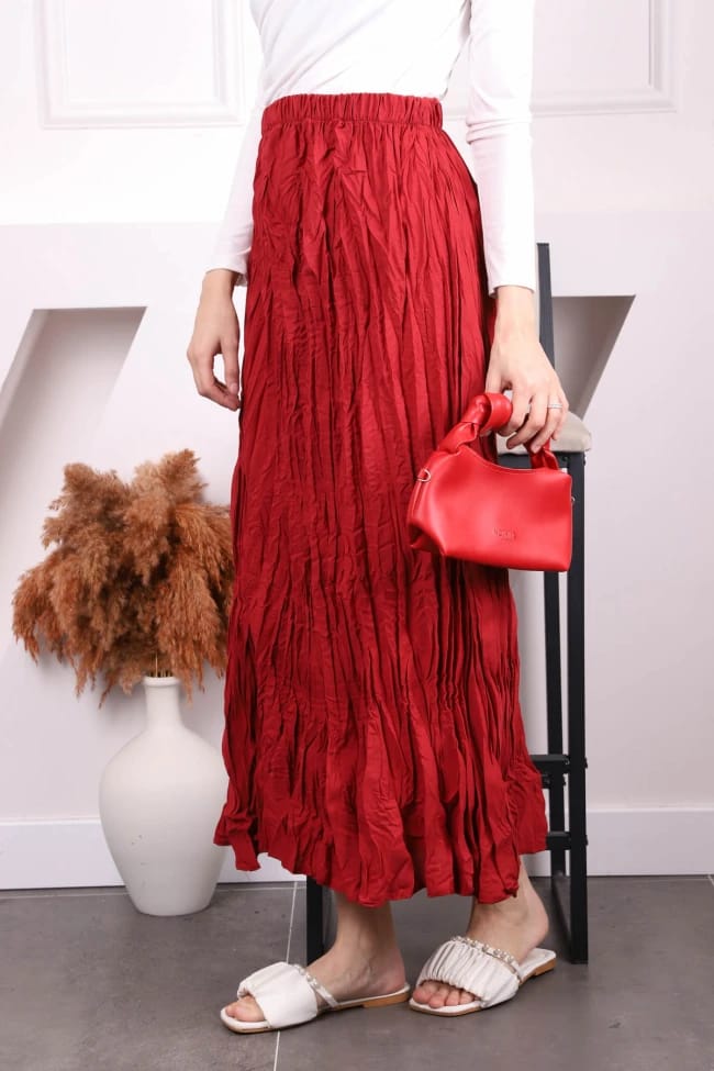 BEL LASTİKLİ KRAŞ ETEK