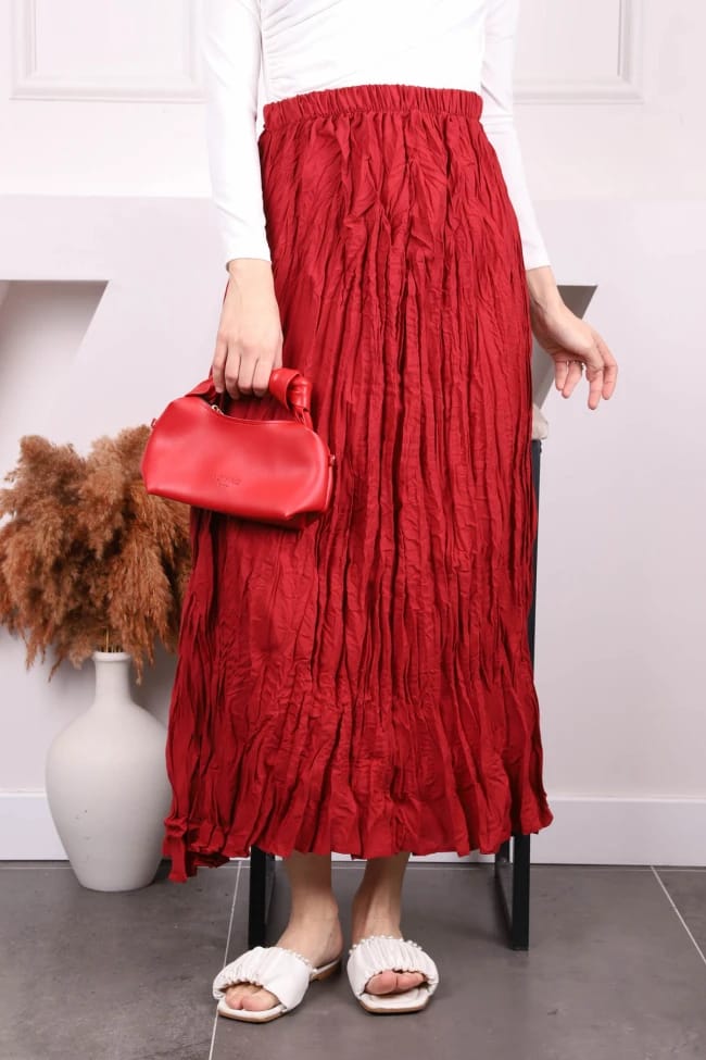 BEL LASTİKLİ KRAŞ ETEK