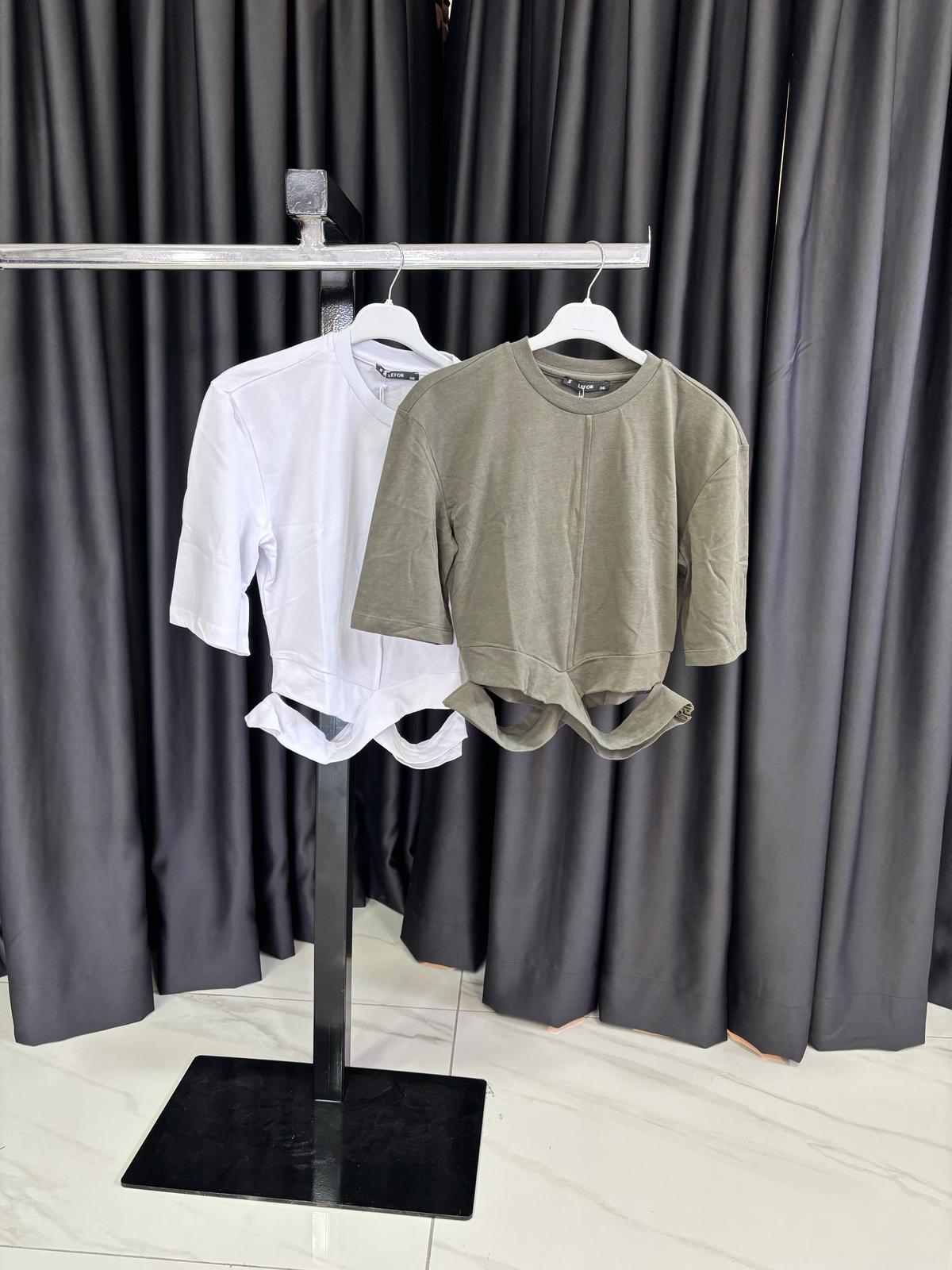 BAĞLAMA DETAYLI T-SHIRT