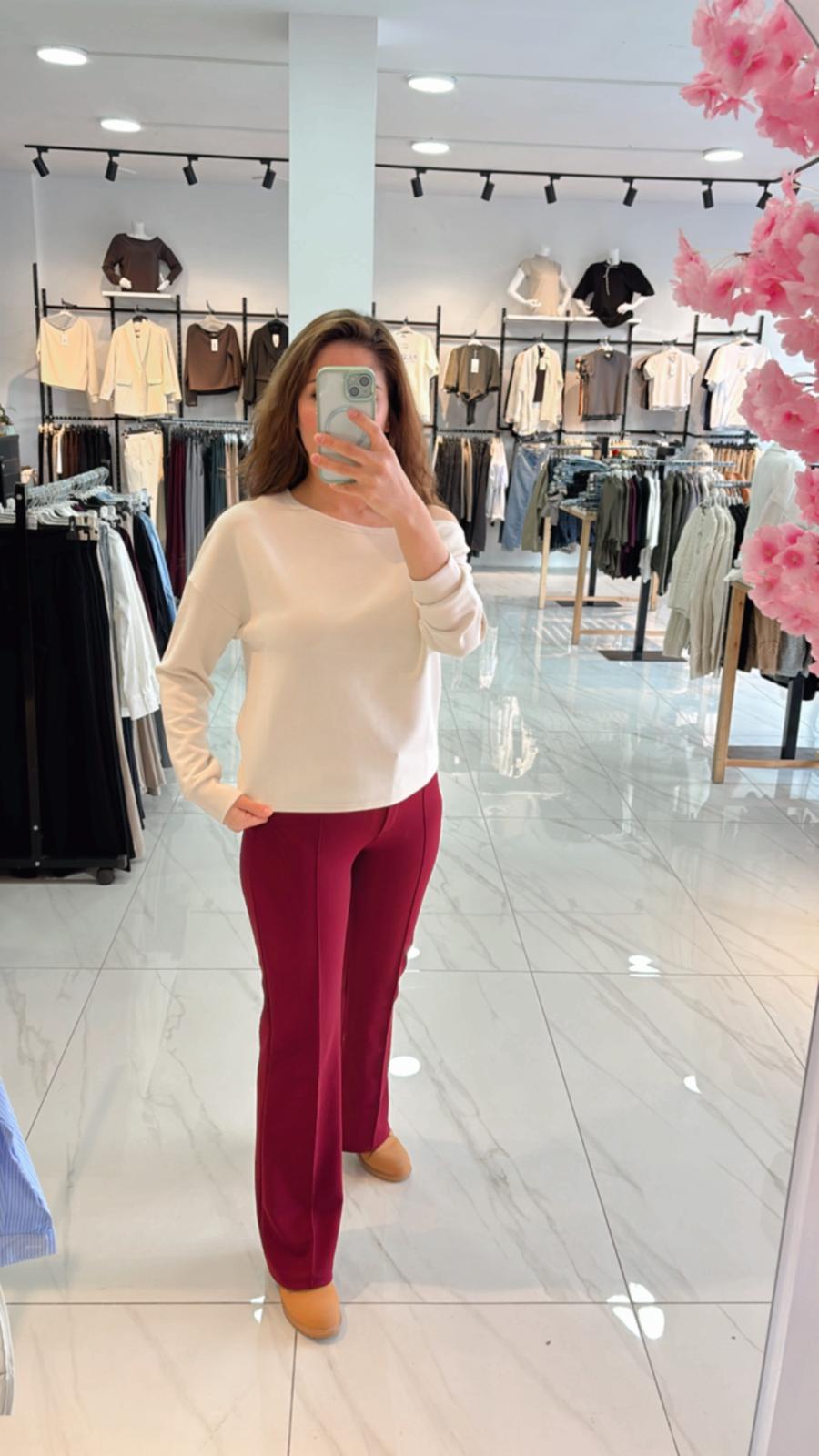 OMUZ DEKOLTELİ BLUZ