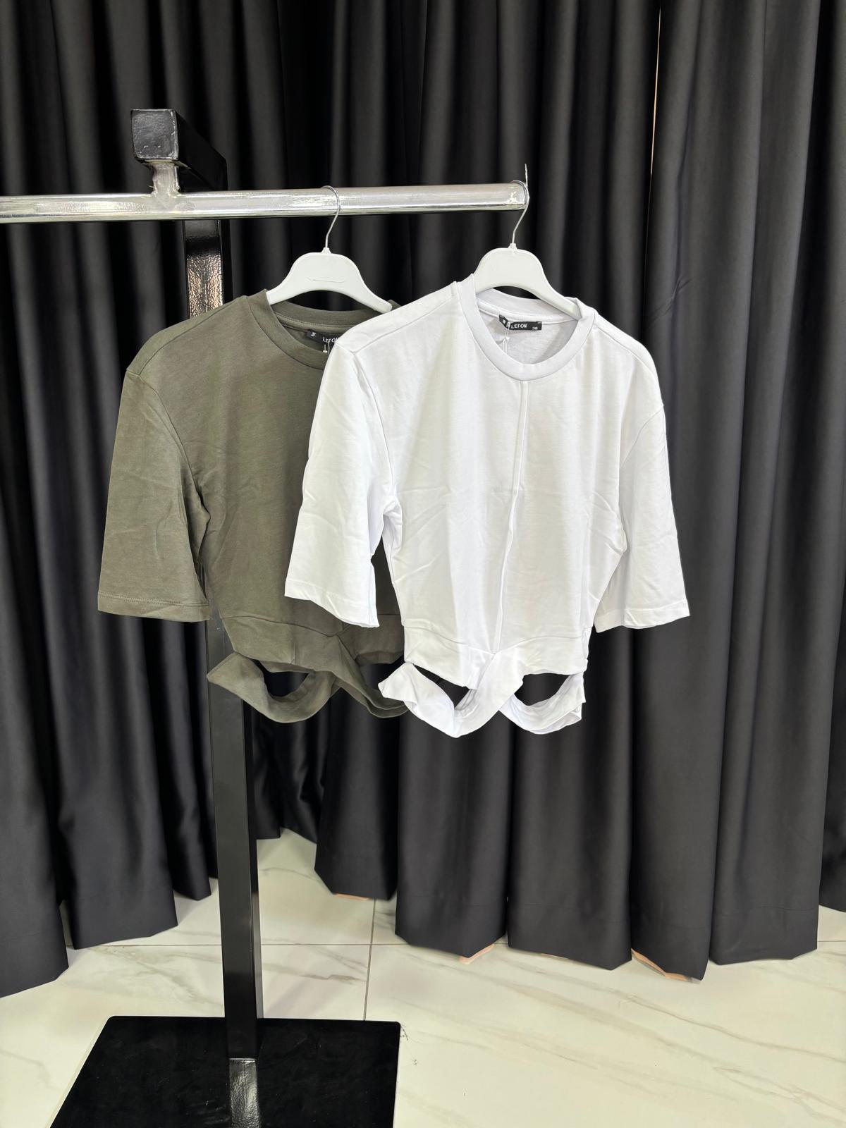 BAĞLAMA DETAYLI T-SHIRT