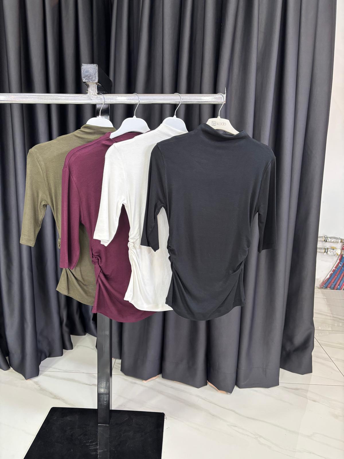 MASSIMO DUTTI BÜZGÜLÜ BLUZ