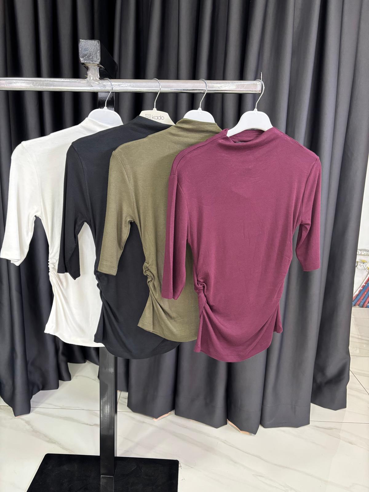 MASSIMO DUTTI BÜZGÜLÜ BLUZ