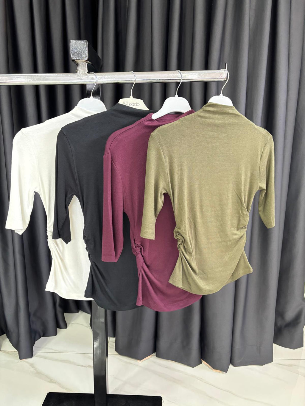 MASSIMO DUTTI BÜZGÜLÜ BLUZ