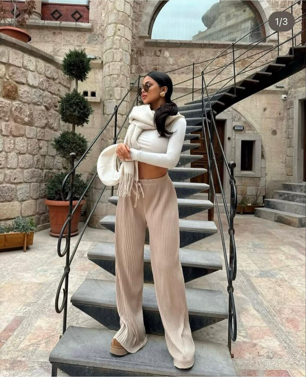 GENİŞ FİTİLLİ KARKORŞE KUMAŞ EŞOFMAN