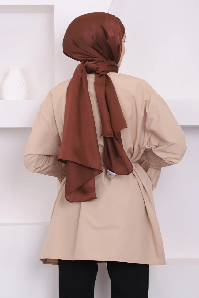 BELİ İPLİ KOL DETAYLI TUNİK