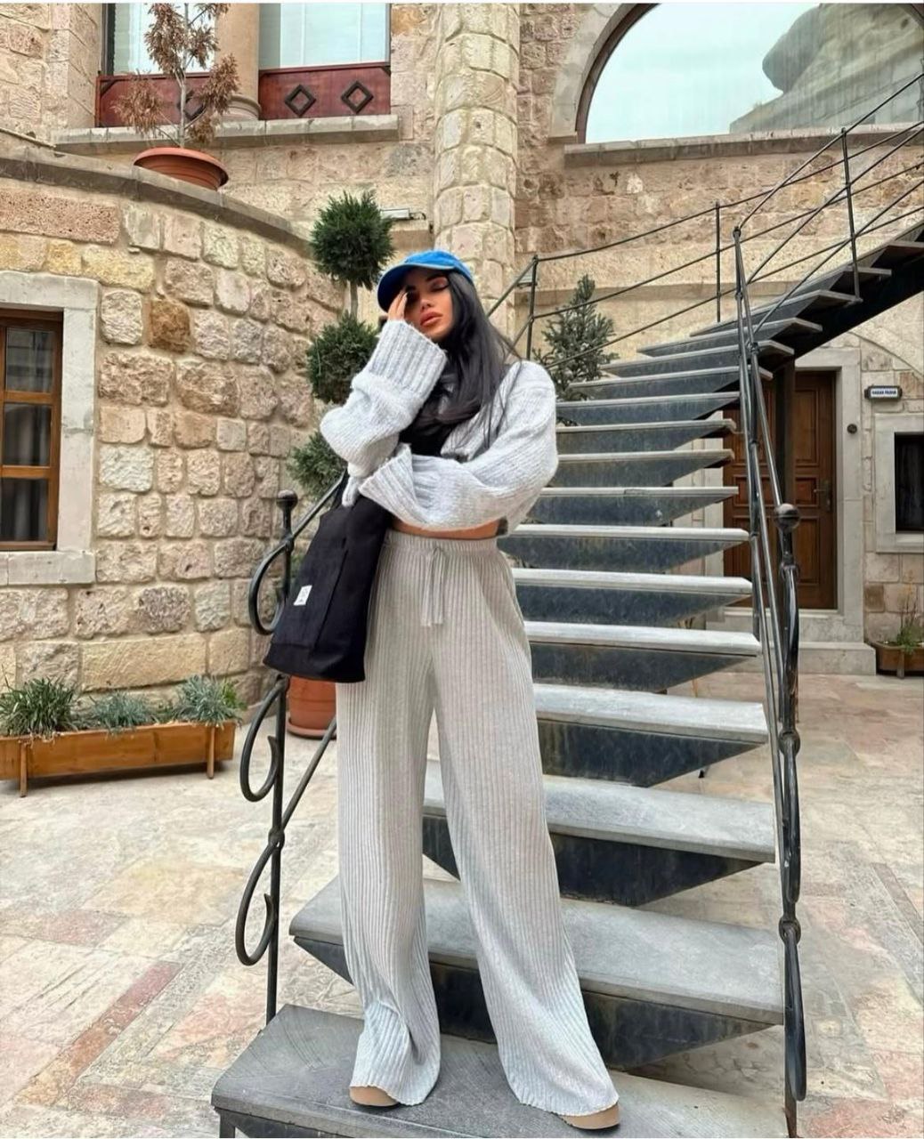 GENİŞ FİTİLLİ KARKORŞE KUMAŞ EŞOFMAN