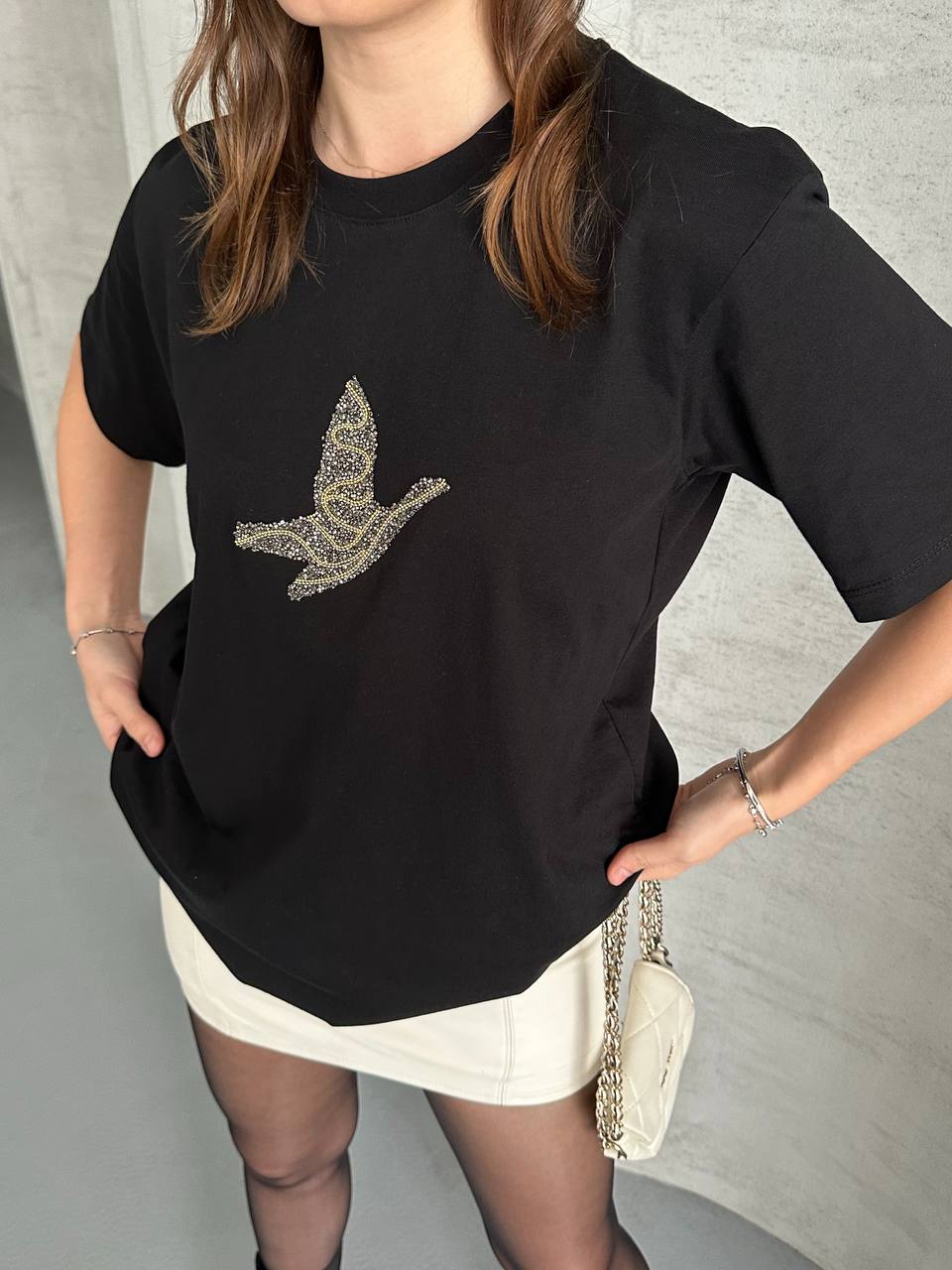 BEYMEN CLUP KUŞ TAŞLI T-SHIRT