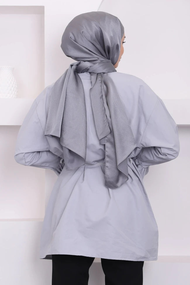 BELİ İPLİ KOL DETAYLI TUNİK