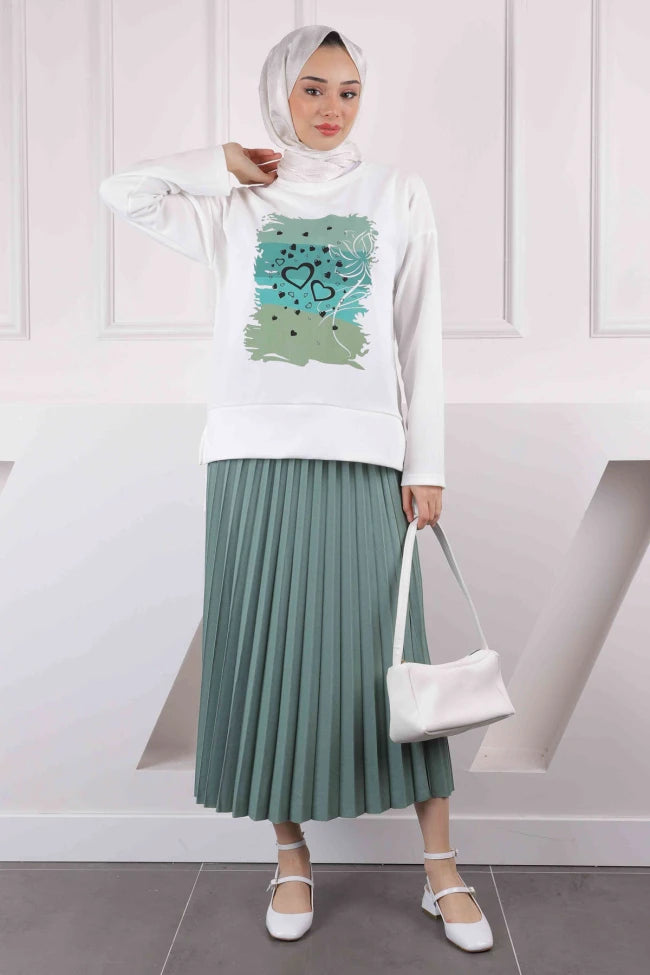 PİLİSELİ ETEKLİ BASKILI SCUBA TAKIM