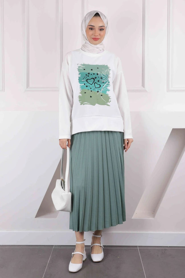 PİLİSELİ ETEKLİ BASKILI SCUBA TAKIM