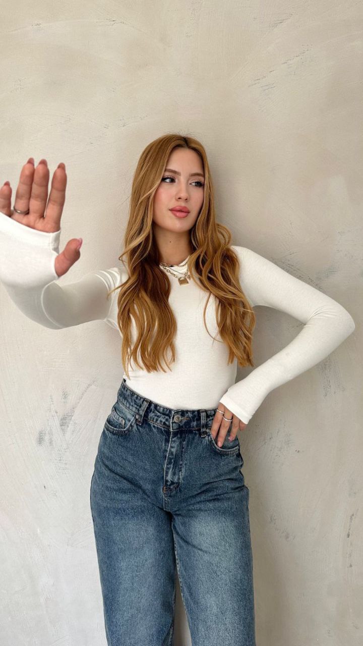 MODAL KUMAŞ PARMAK GEÇMELİ BODY