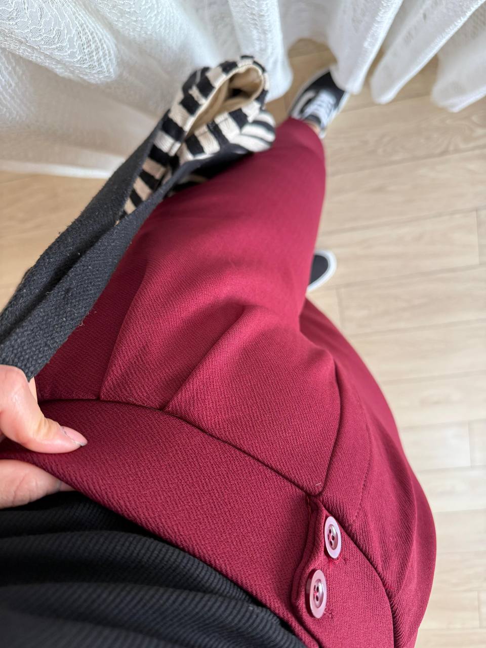 ÇİFT DÜĞMELİ HAVUÇ PANTOLON