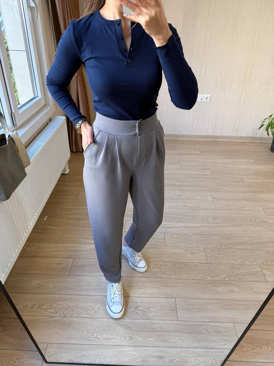 ÇİFT DÜĞMELİ HAVUÇ PANTOLON