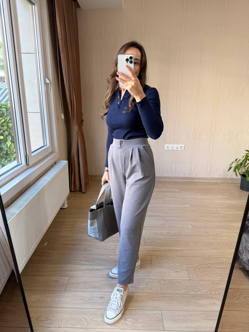 ÇİFT DÜĞMELİ HAVUÇ PANTOLON