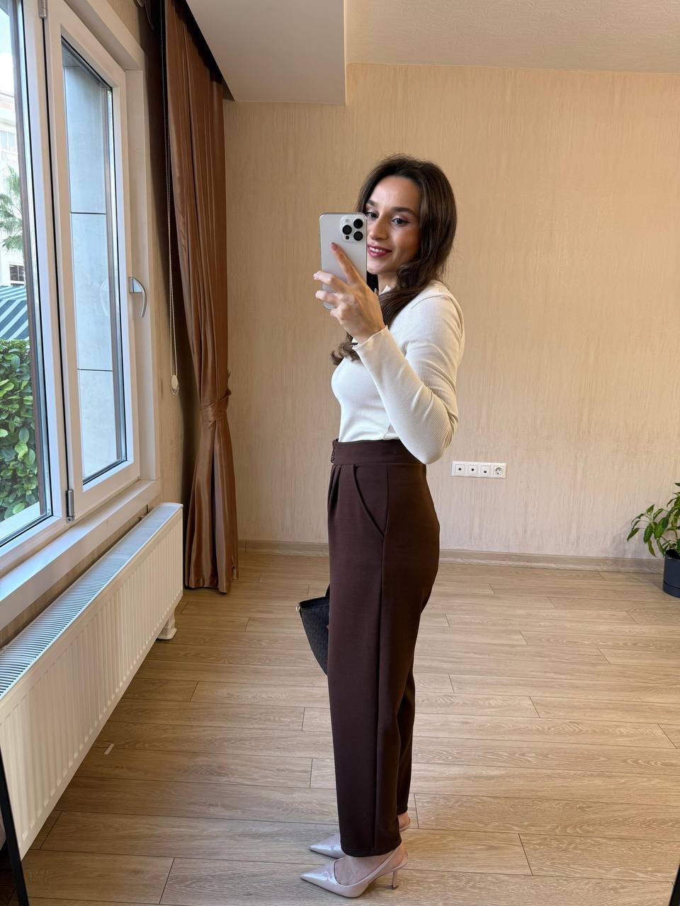 ÇİFT DÜĞMELİ HAVUÇ PANTOLON