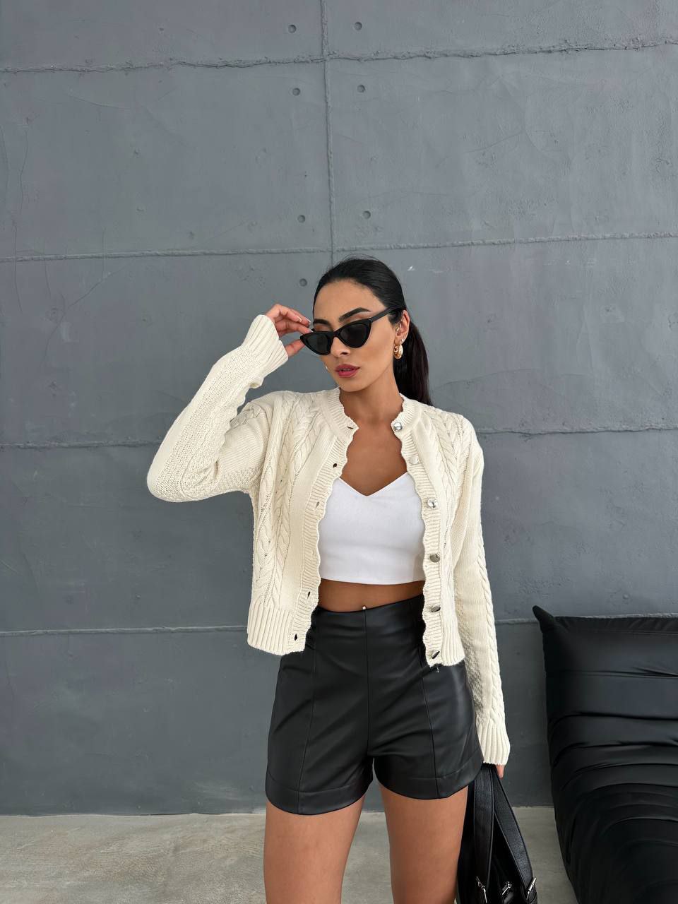 ZRA ÖRGÜ KISA CEKET