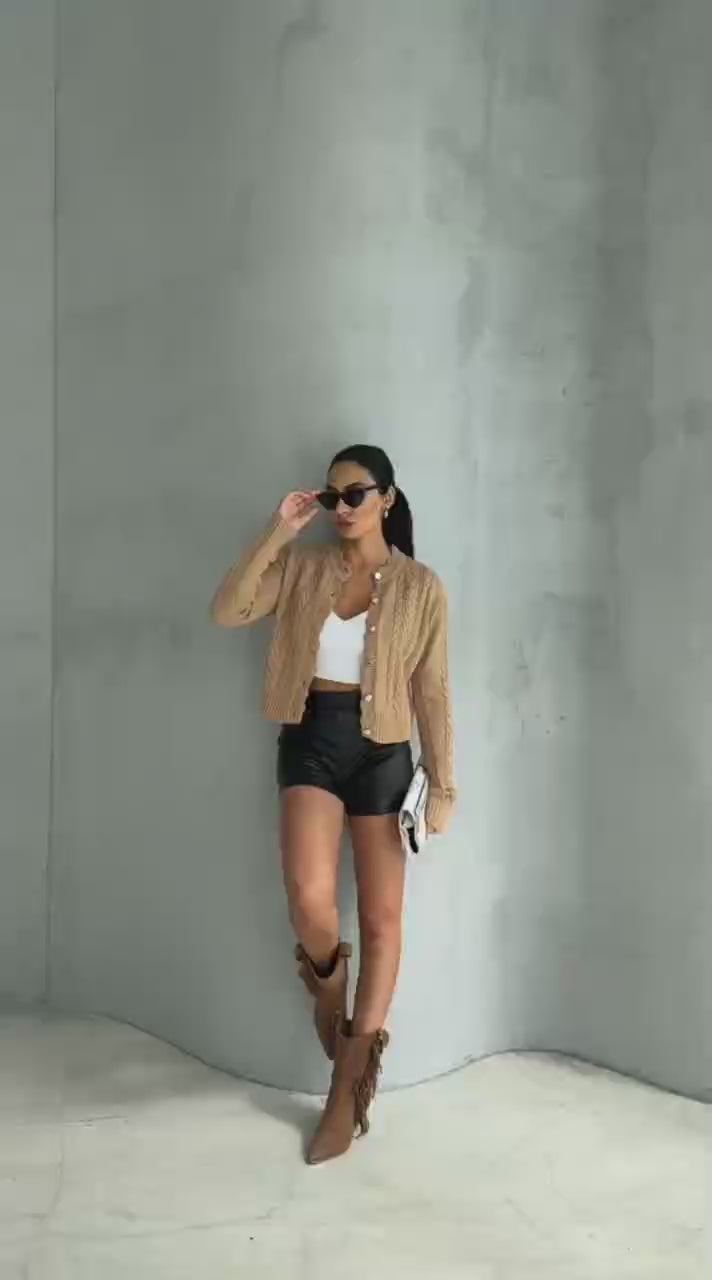 ZRA ÖRGÜ KISA CEKET