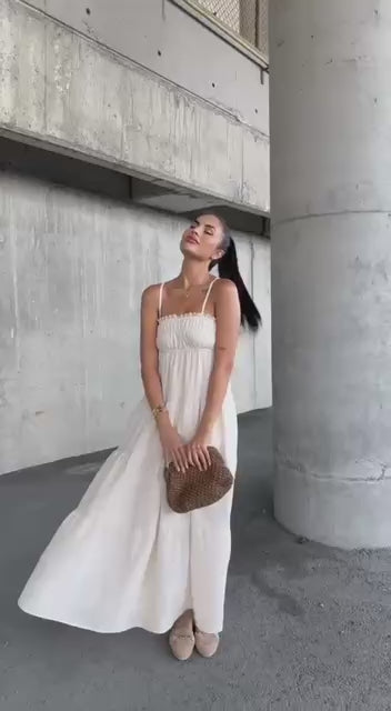 AYARLANABİLİR KETEN ASTARLI DANTEL ELBİSE