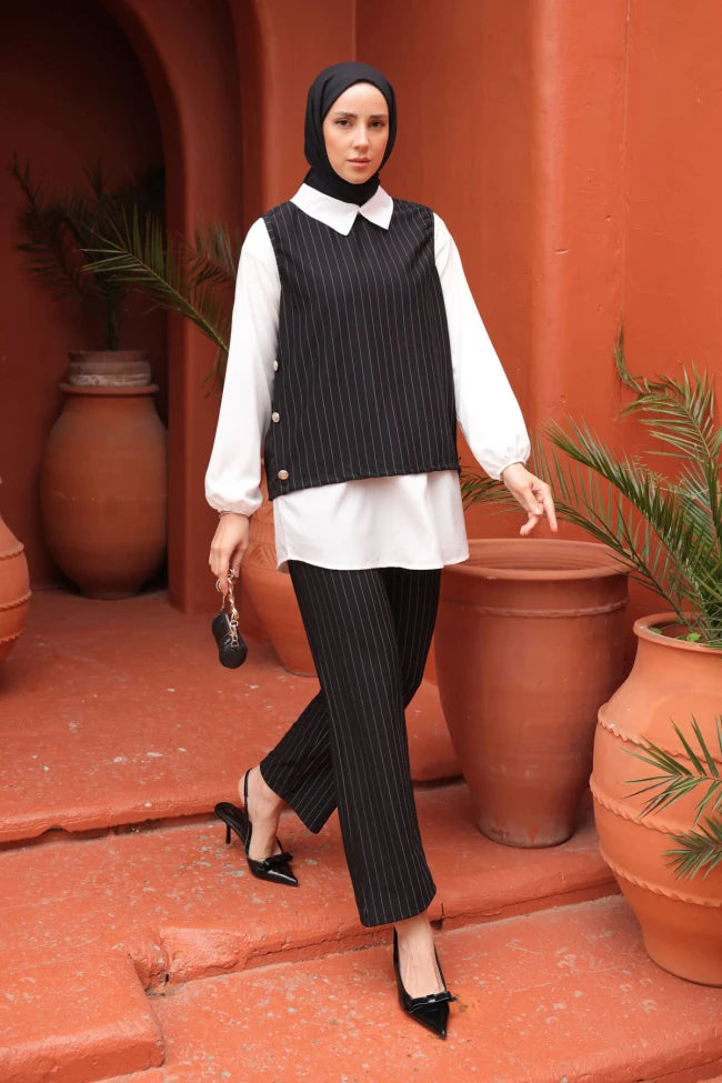 ÇİZGİLİ ÜÇLÜ TAKIM