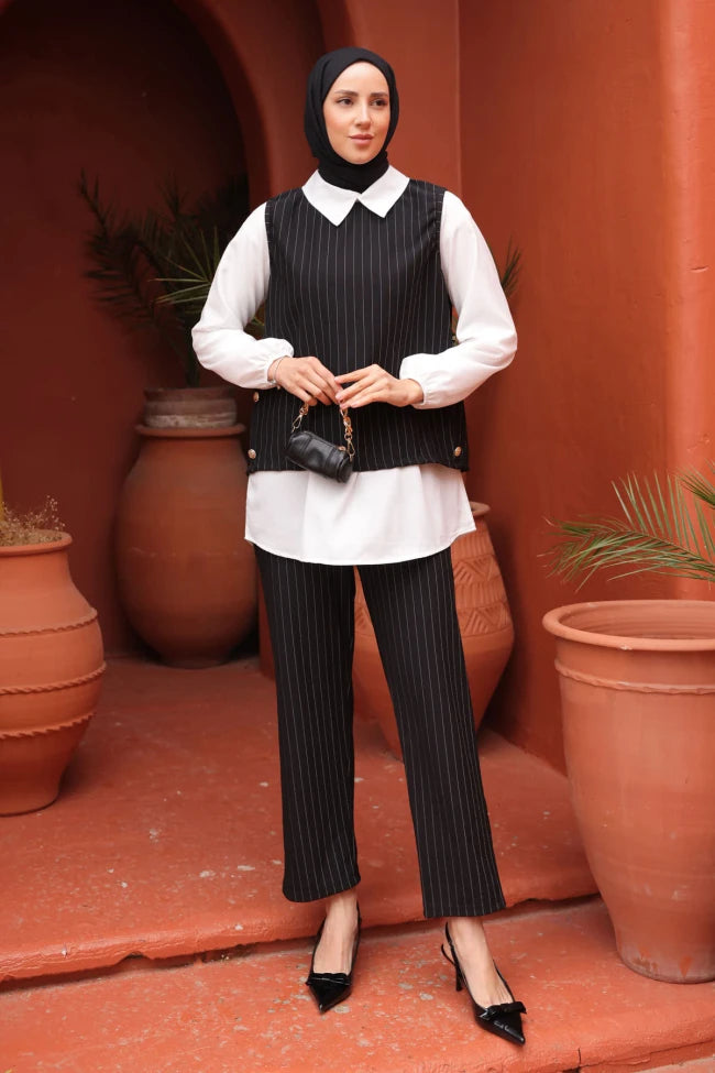 ÇİZGİLİ ÜÇLÜ TAKIM