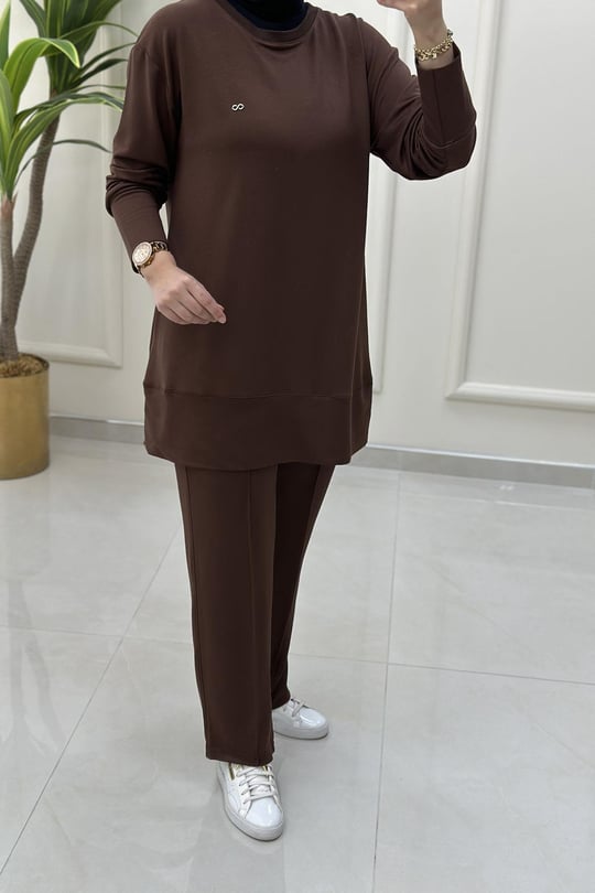 ÇIMALI PANTOLONLU 2'Lİ TUNİK TAKIM