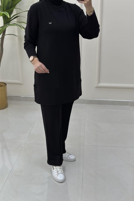 ÇIMALI PANTOLONLU 2'Lİ TUNİK TAKIM