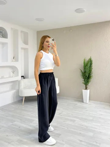 MASSIMO DUTTI TENCEL KUMAŞ PANTOLON